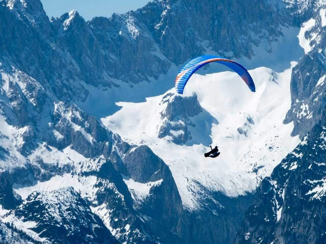 Gleitschirmfliegen am Panoramaberg Wank